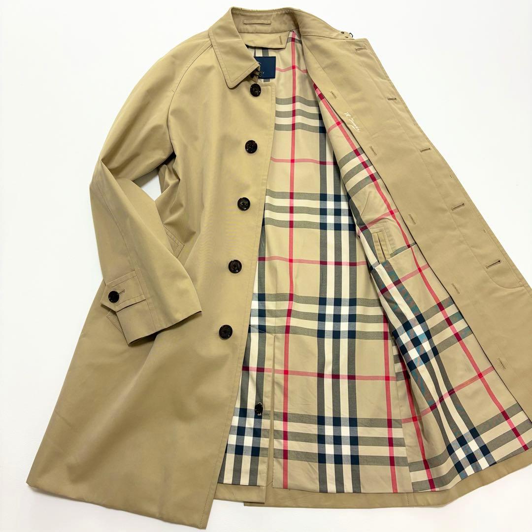 極美品 BURBERRY LONDON ステンカラーコート ウールライナー付き