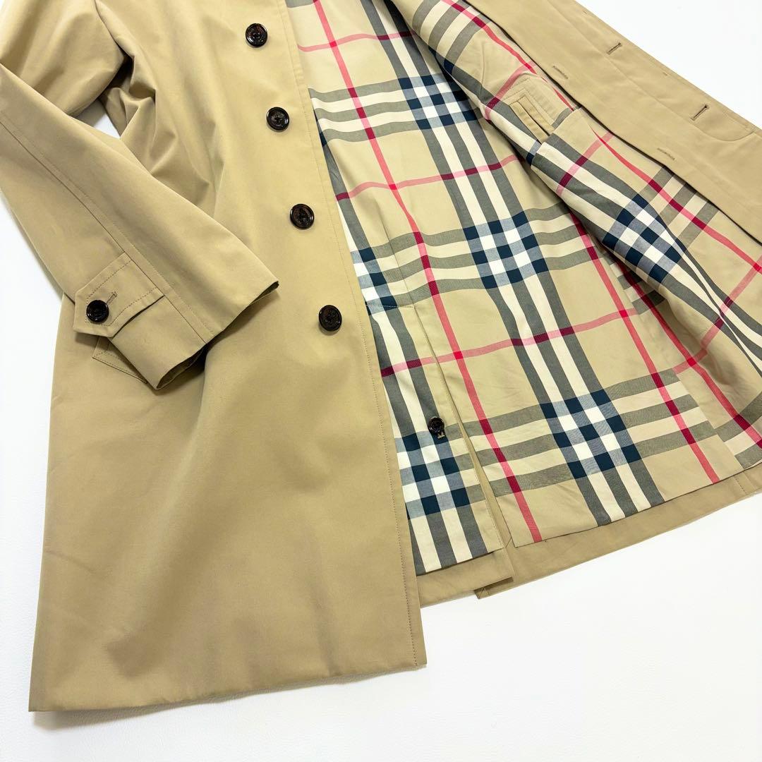 極美品 BURBERRY LONDON ステンカラーコート ウールライナー付き