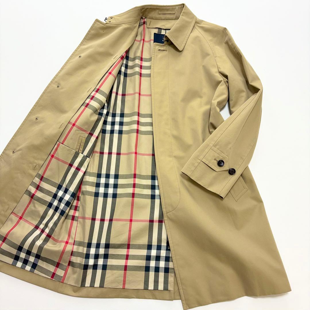 極美品 BURBERRY LONDON ステンカラーコート ウールライナー付き