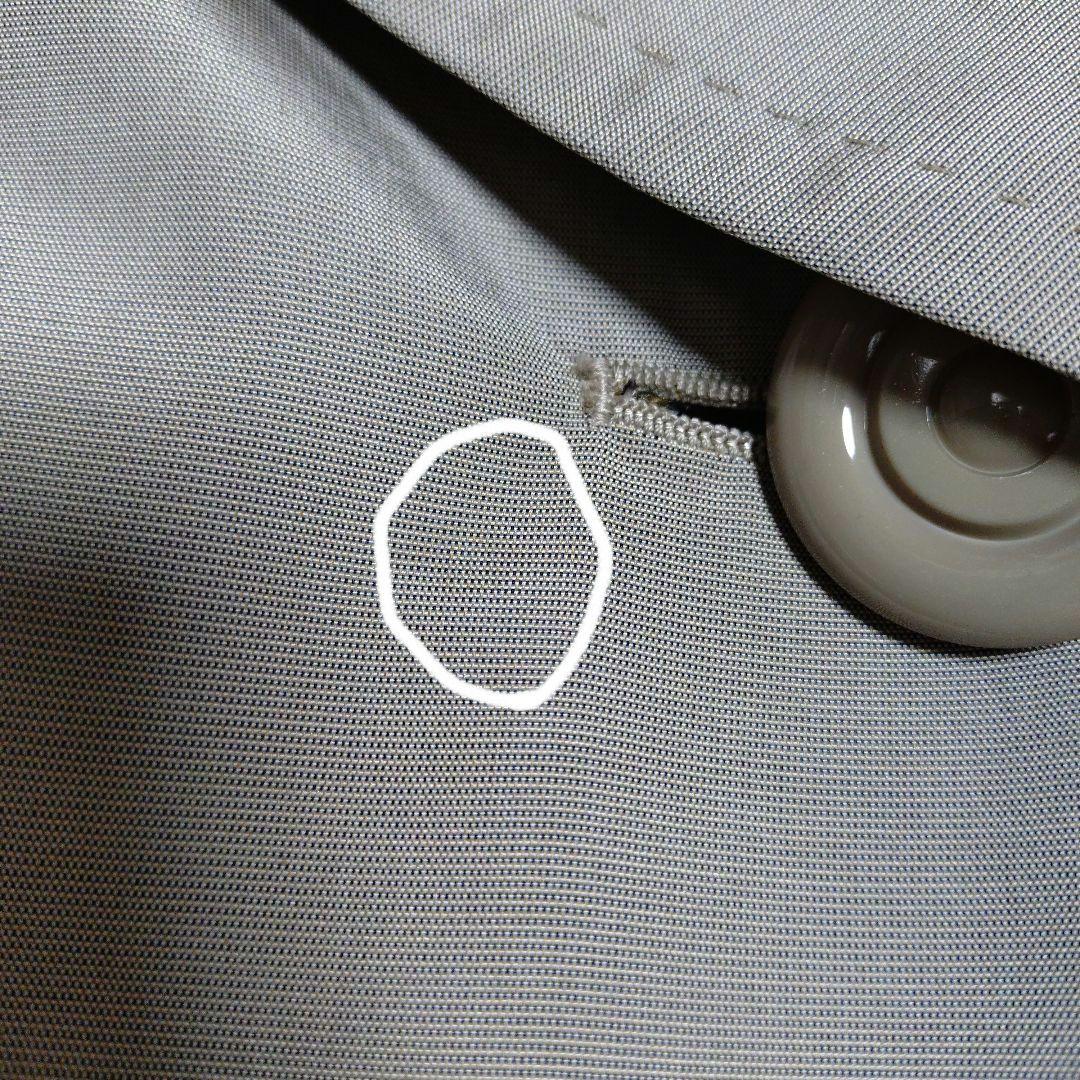 ヴィンテージChristian Dior グレー トレンチコート　サテン仕上げ