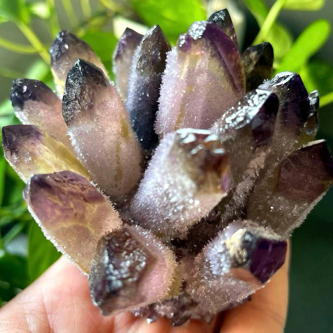 アメシスト、ストロベリークォーツ、ガーデンクォーツのセット