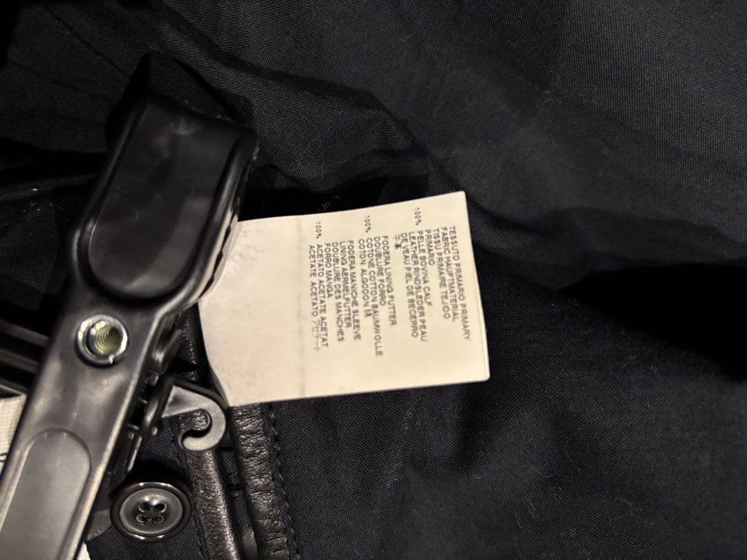 m*u様 2011aw メゾンマルタンマルジェラ　ハの字ライダース 5zipライ