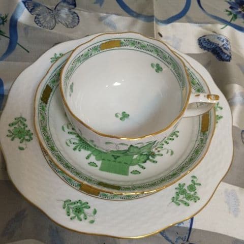 ヘレンド インドの華 グリーン C＆S