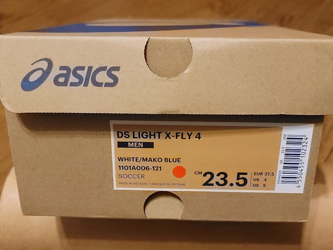 シューズ asics DS LIGHT X-FLY 4 WHITE/BLUE 23.5cm
