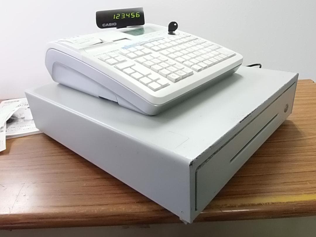 1214店名部門名領収設定無料物販向30部門 カシオTE-5500 レジスター