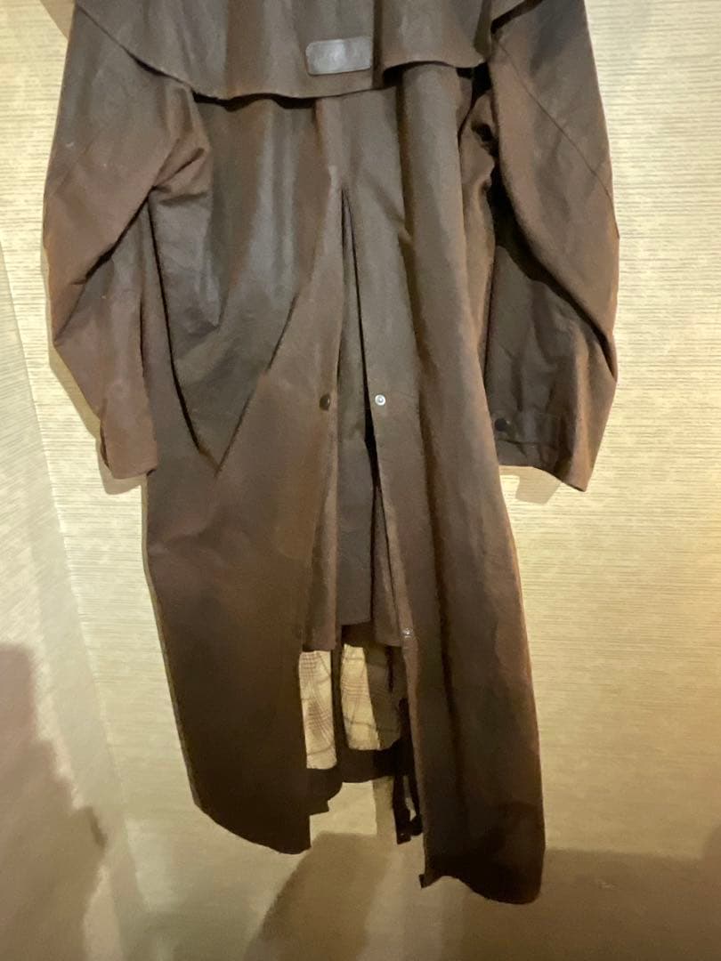 Barbour ストックマンコートオイルドコート乗馬バイカーL