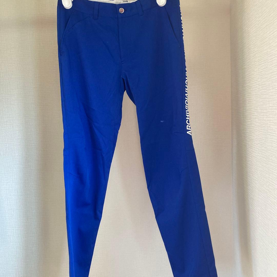ARCHIVIO スリムフィット 青パンツ