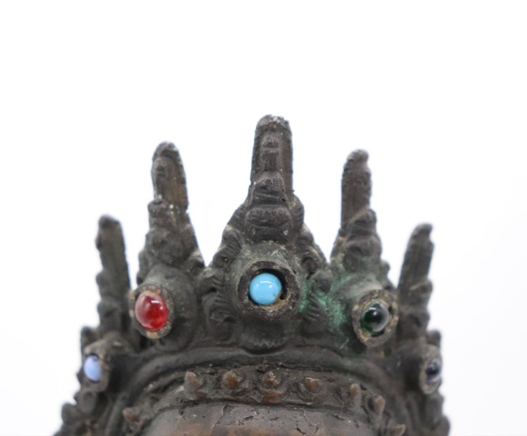 中国　明時代　銅製仏像　大日如来　送料込み250526