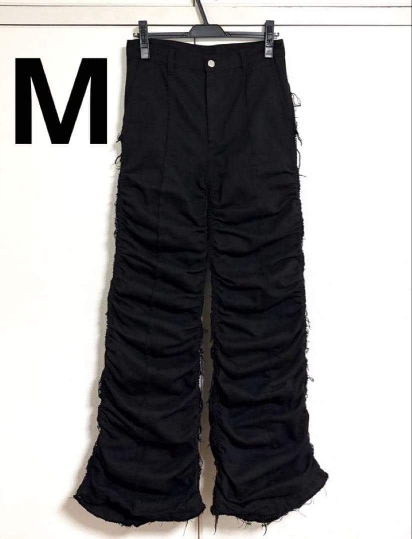 GRANCY シャーリングダメージデザインコットンパンツ M