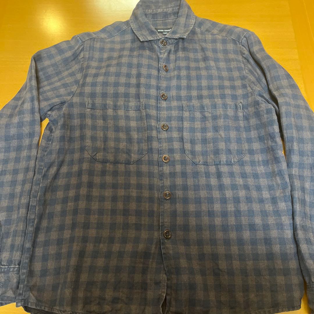 Evan kinori リネンシャツ