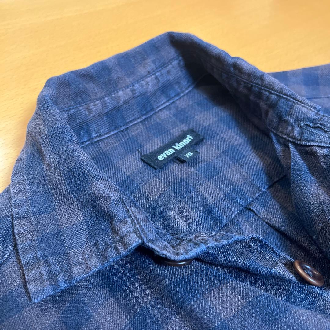 Evan kinori リネンシャツ