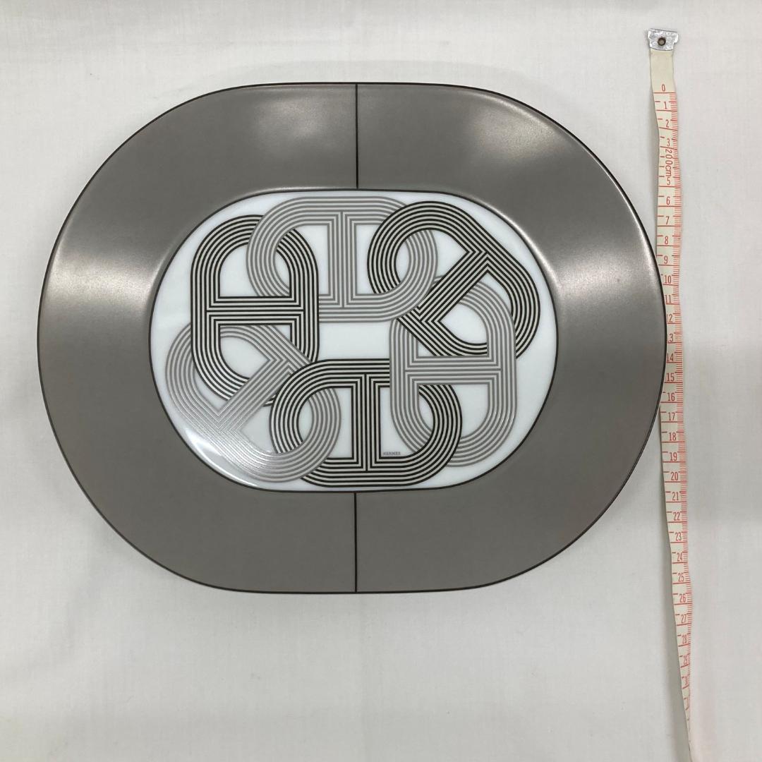 【未使用】エルメス HERMES　ラリー24　オーバルプレート ラージ