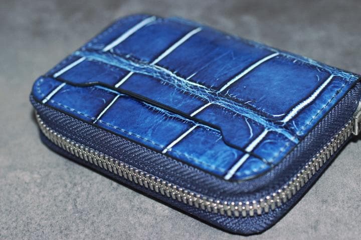 ITTI イッチ CRISTY COIN CARD WLT 藍染 カードケース