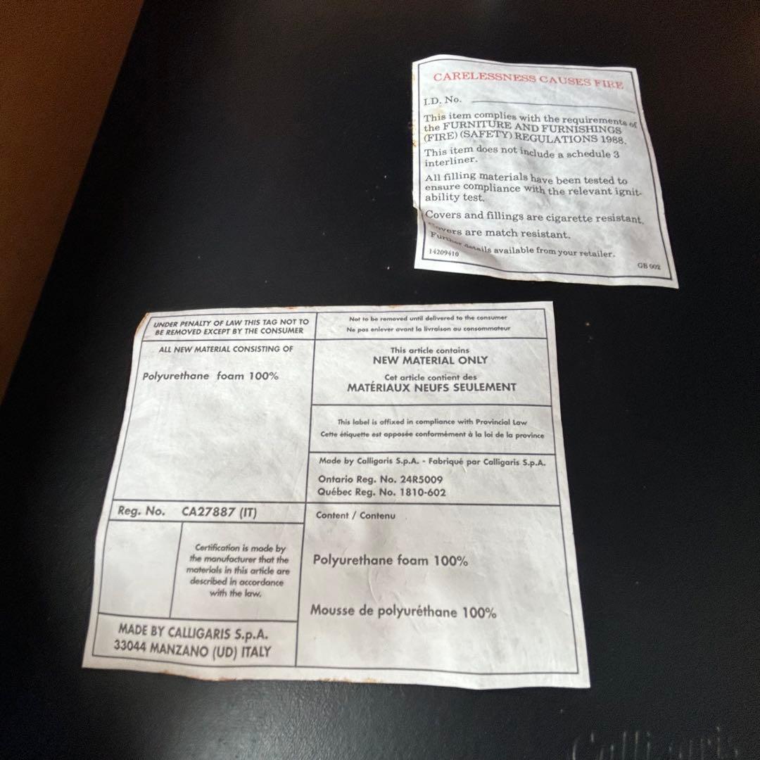 NCalligarisカリガリスダイニングチェア1脚 暖かい木目本革タン