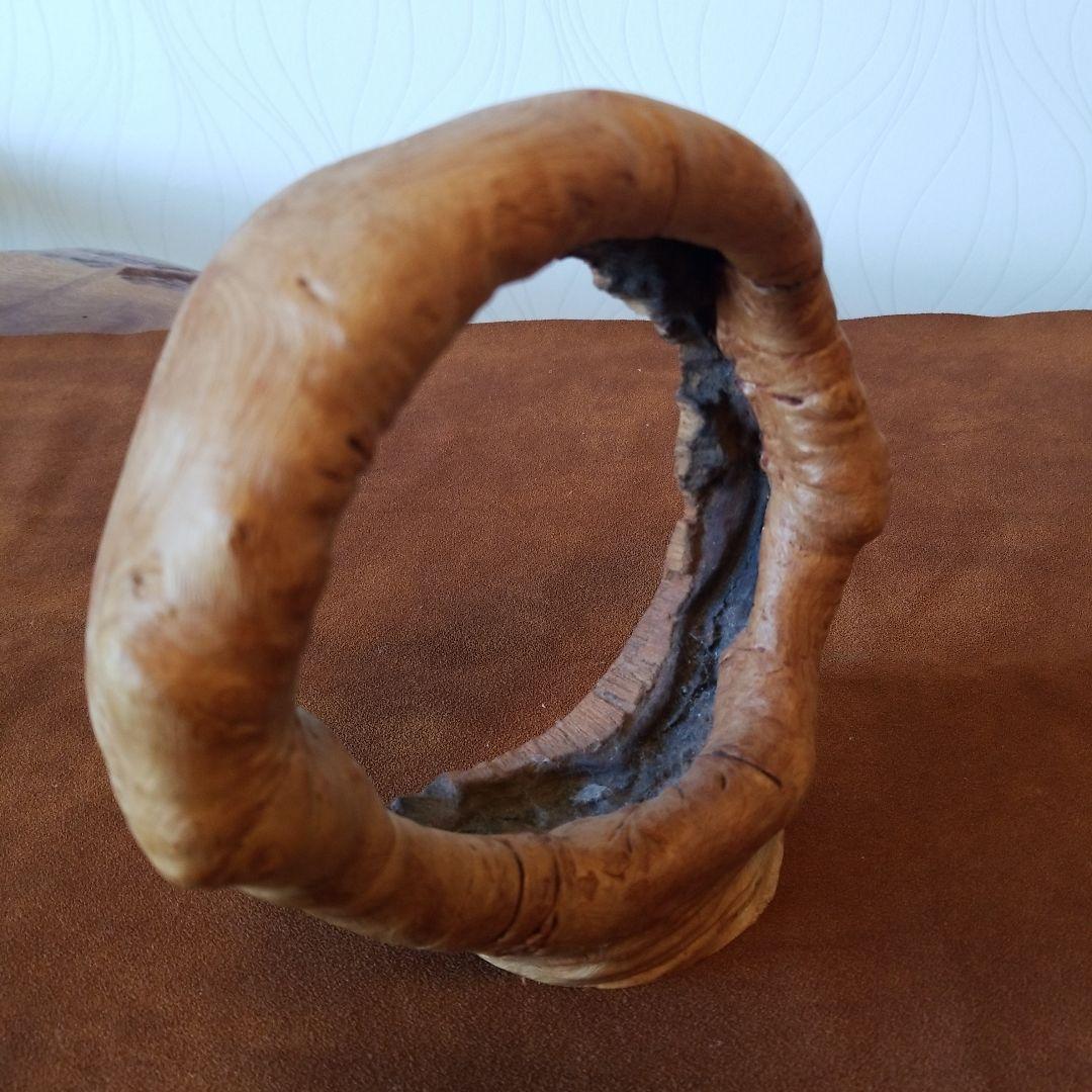 置物オブジェ　欅けやき《全て丸くおさまる》稀少！