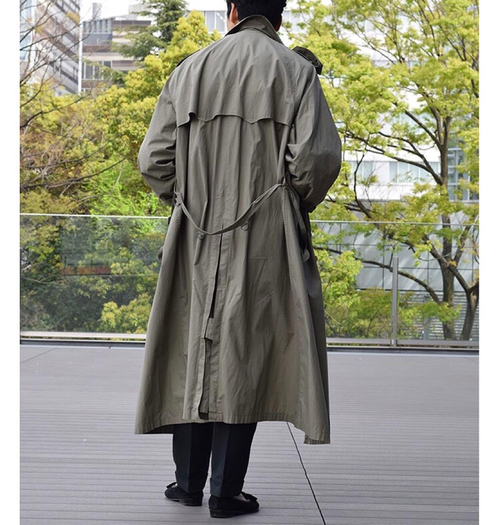 90s ラルフローレン　RALPH LAUREN トレンチコート　ロング　カーキ