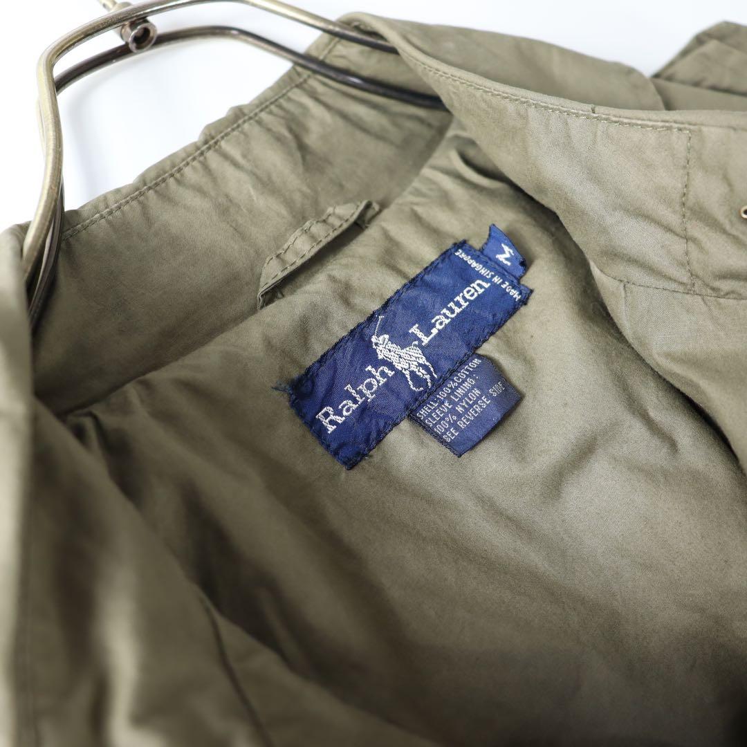 90s ラルフローレン　RALPH LAUREN トレンチコート　ロング　カーキ