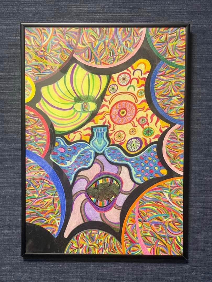 テーマ（不可欠な無意識）絵 壁掛け A3