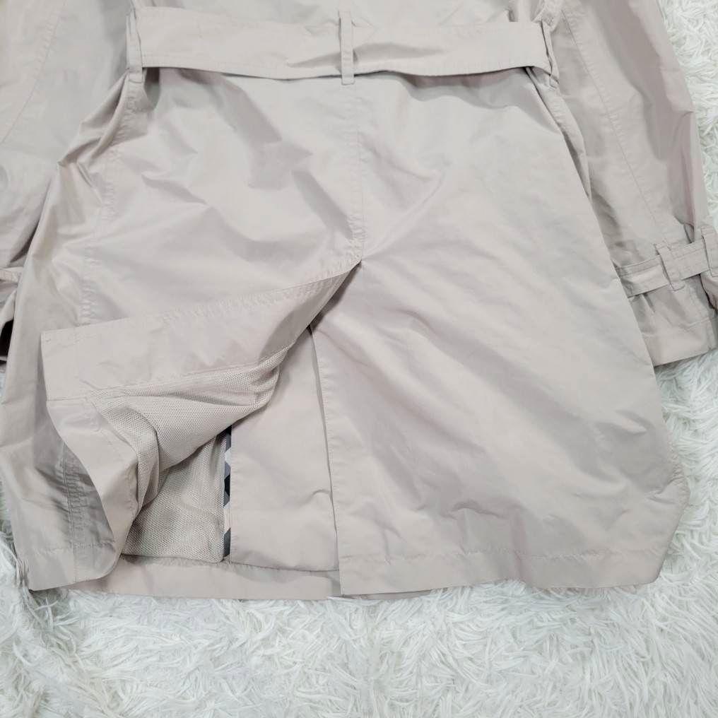 バーバリー　トレンチコート　ベルト　ノバチェック　ベージュ　L　レインコート