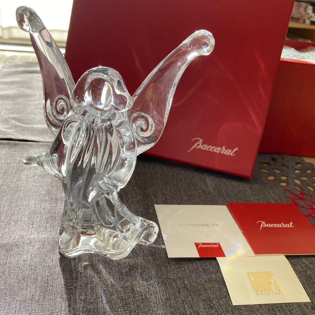 バカラ　Baccarat 大天使　立像　美品　刻印有り　美品　置物　クリスマス