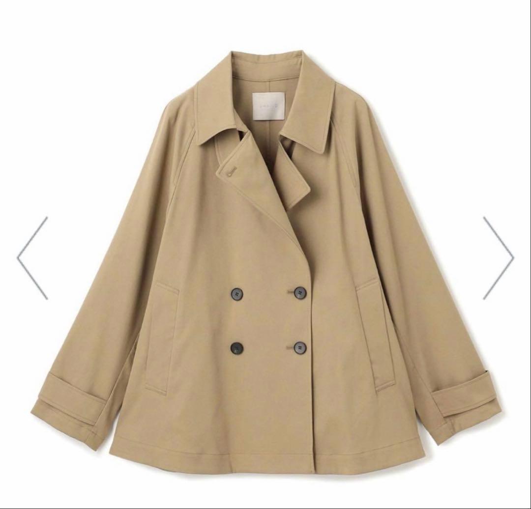 新品　UNFILO L ショート トレンチコート　サイズXL