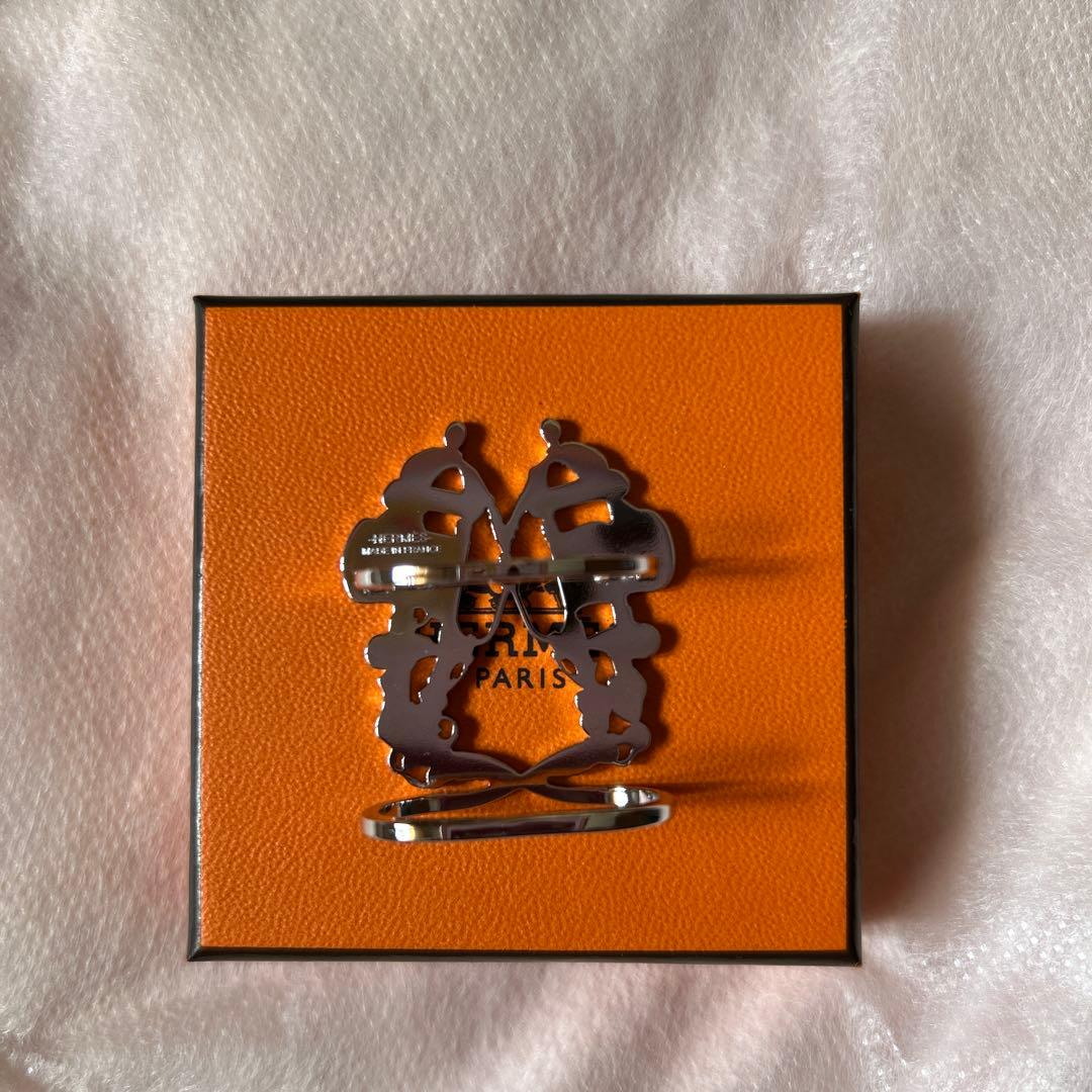 エルメス　HERMES　スカーフリング　ブリッドドゥガラ　シルバー