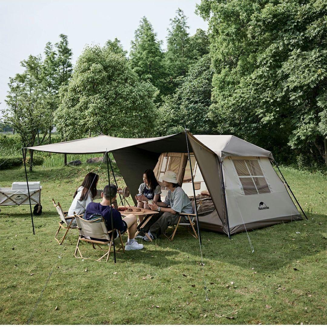 Naturehike village5.0 2世代-ベージュ 大人数用テント