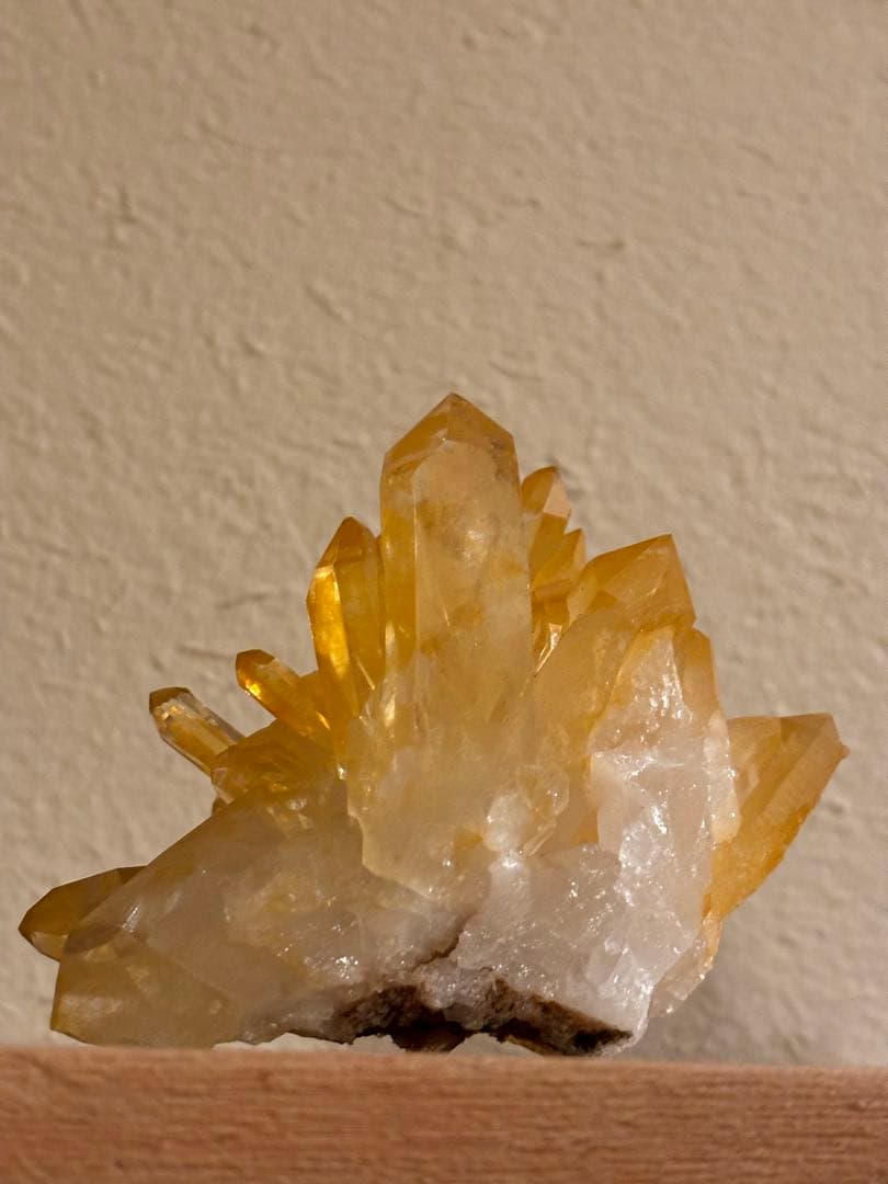 天然のオーラ　黄金の治癒者　ゴールデンヒーラー　水晶　クラスター　アーカンソー産