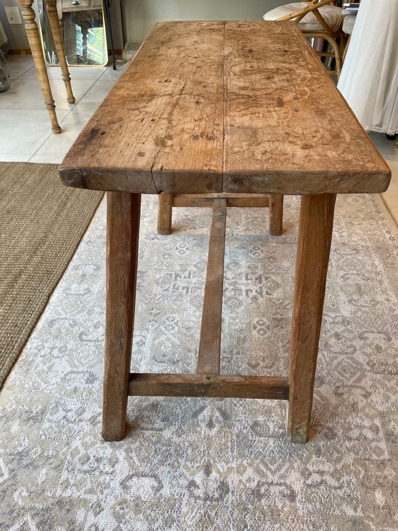 アンティーク 木製テーブル 長方形