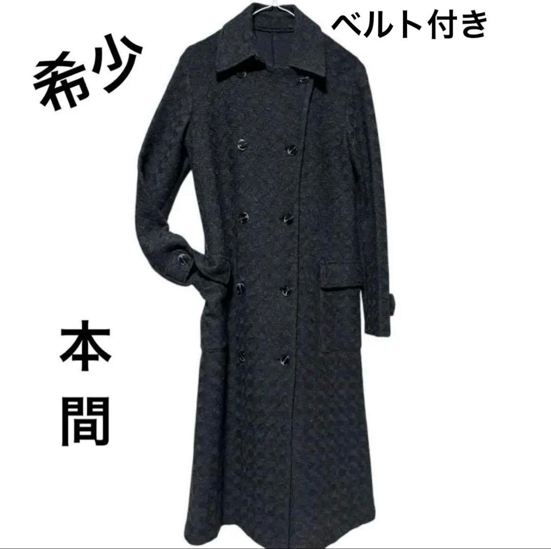 希少 Yu Homma 本間遊 立体ジャガード織 ロングコート ヨウジヤマモト