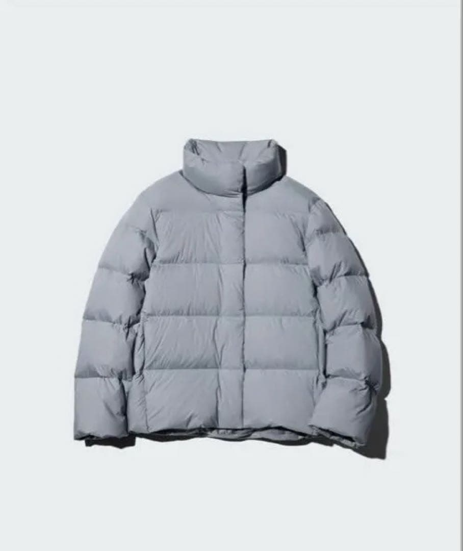 【新品未使用タグ付き】UNIQLO パウダーソフトダウンジャケット　ブルー　L