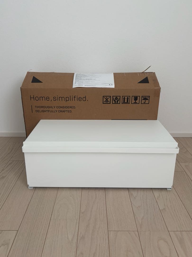 【新品・訳あり】山崎実業　tower ブレッドケースワイド　ホワイト