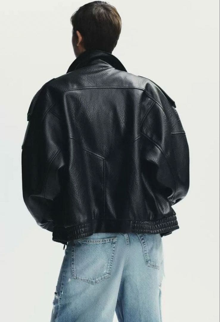 a*様 ZARA フェイクレザージャケット