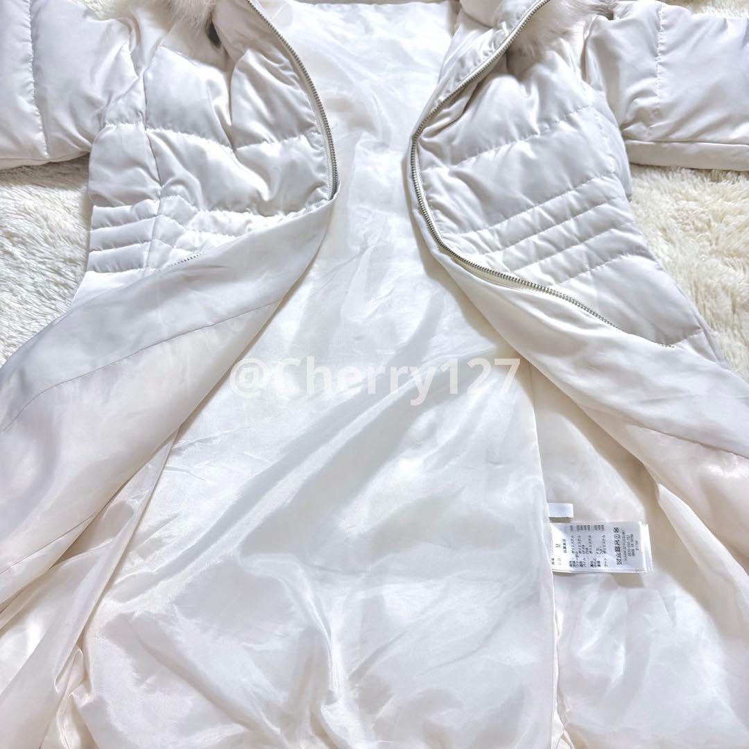 美品 RESEXXY リゼクシー ファー ダウンコート ホワイト 白 レディース