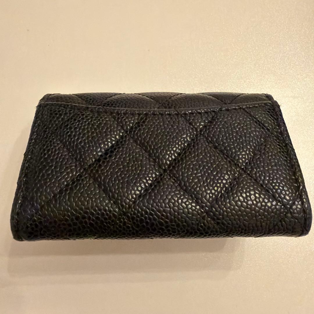 ブラック キルティング ミニ財布