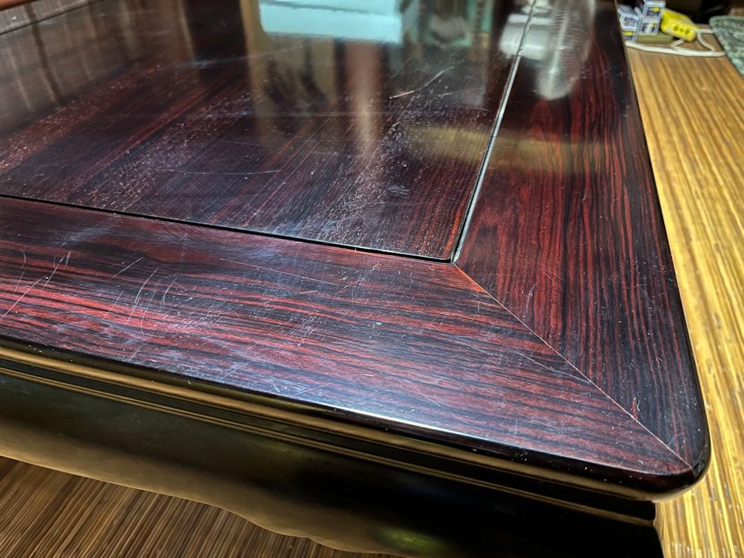 座敷机　座卓　ダークウッド　ローテーブル