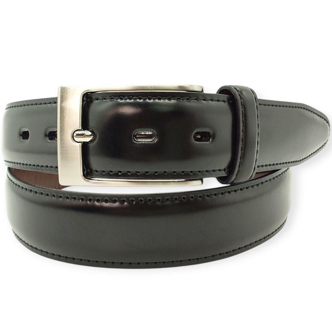 【極美品】PRARE GINZA プレリー銀座 コードバン ビジネスベルト 黒