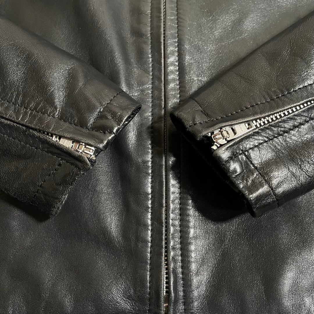 ハロルズギア レザージャケット 襟付き 馬革 ホースハイド