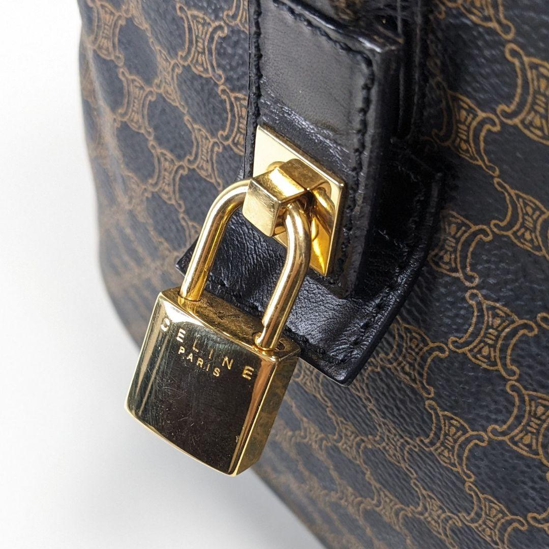 美品　CELINE　セリーヌ　ボストンバッグ　マカダム　トリオンフ　大容量
