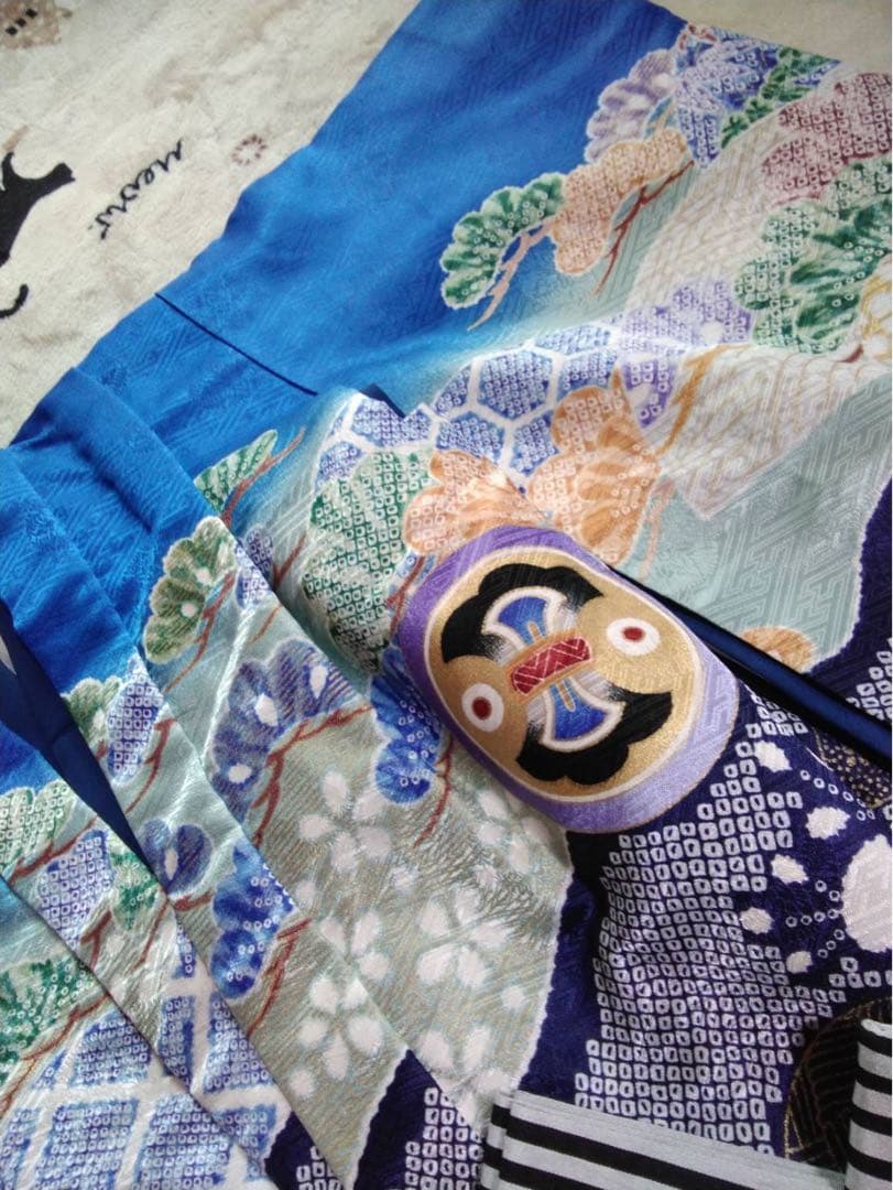 男の子用・3歳向け・化繊・袴とお着物のセットです