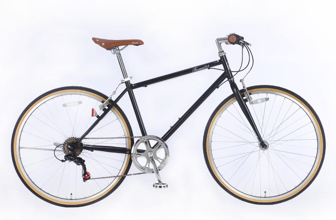 新品/送料無料　クロスバイク シマノ製6段変速 26インチ　マットブラック