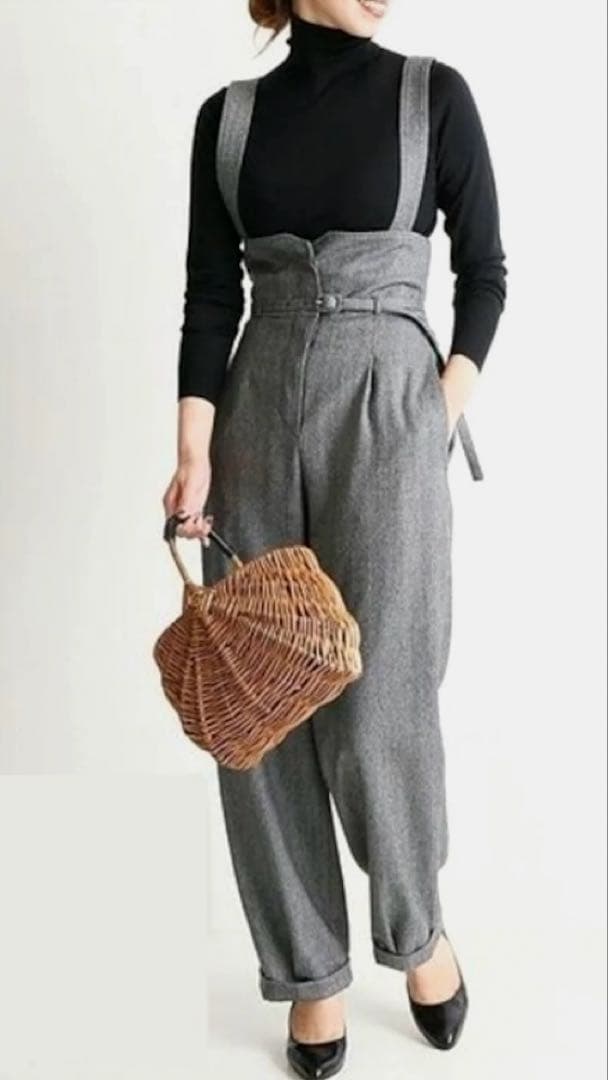 新品❣️ VERMEIL par iena イエナ ライトフラノサロペット ウール