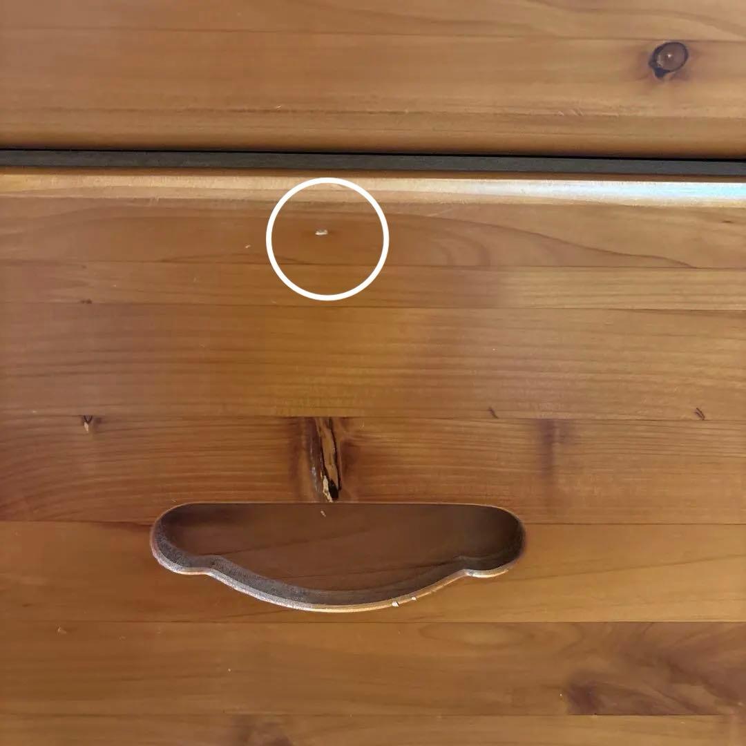 木製チェスト 4段 ナチュラルウッド