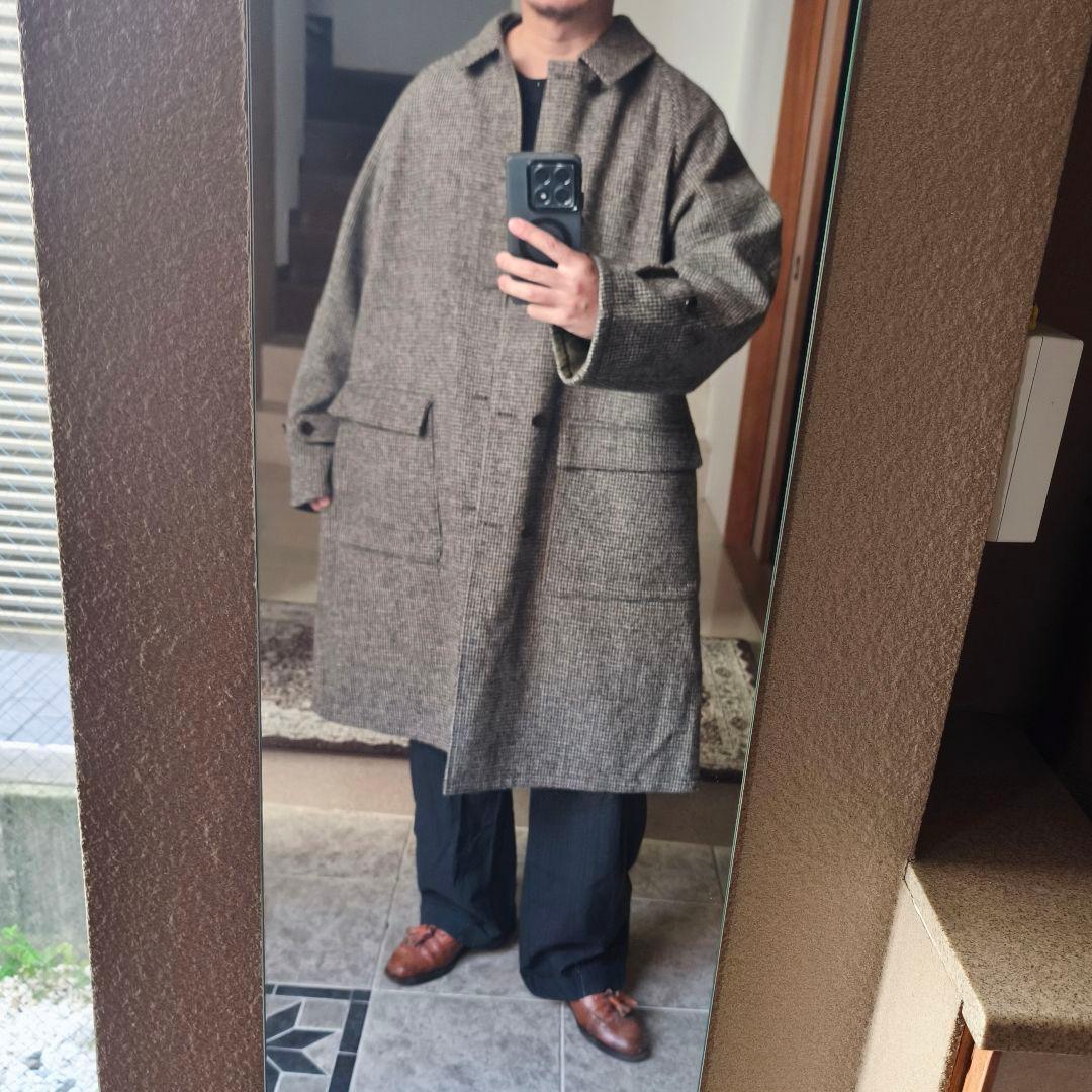 Steven Alan × HARRIS TWEED　一枚袖　リバーシブルコート