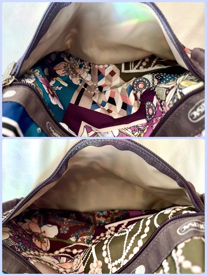 レスポートサック　HERITAGE SCARFAS柄　ラージボストンバッグ　美品