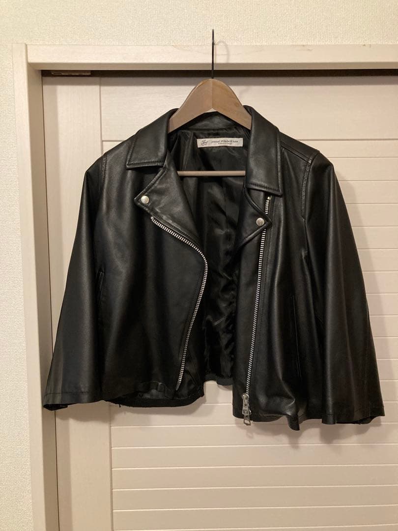 journal standard luxe ブラック レザーライダースジャケット