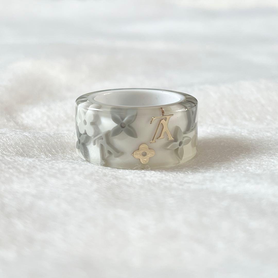 LOUIS VUITTON バーグファランドール リング M 12号 白