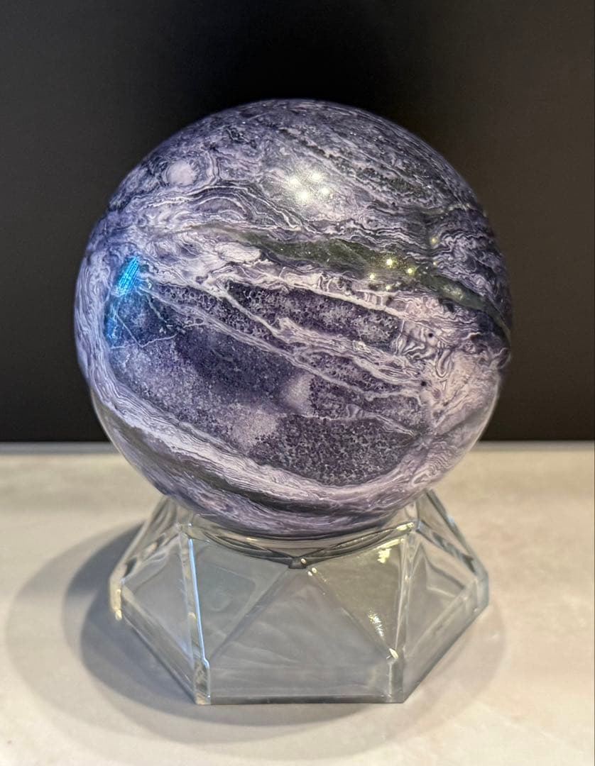 チャロアイト スフィア 丸玉 約6cm 天然石