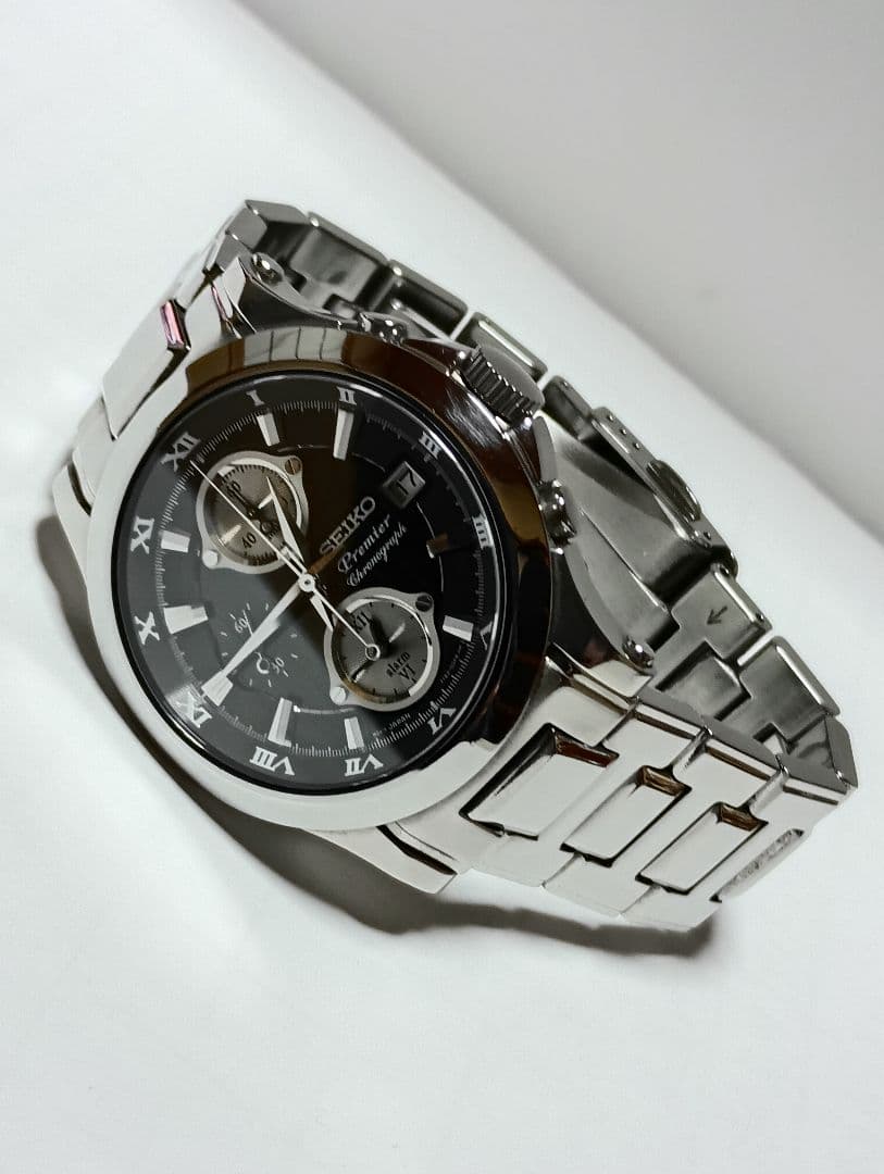 SEIKO セイコー プルミエ クロノグラフ 7t62-0ff0 中古稼動品