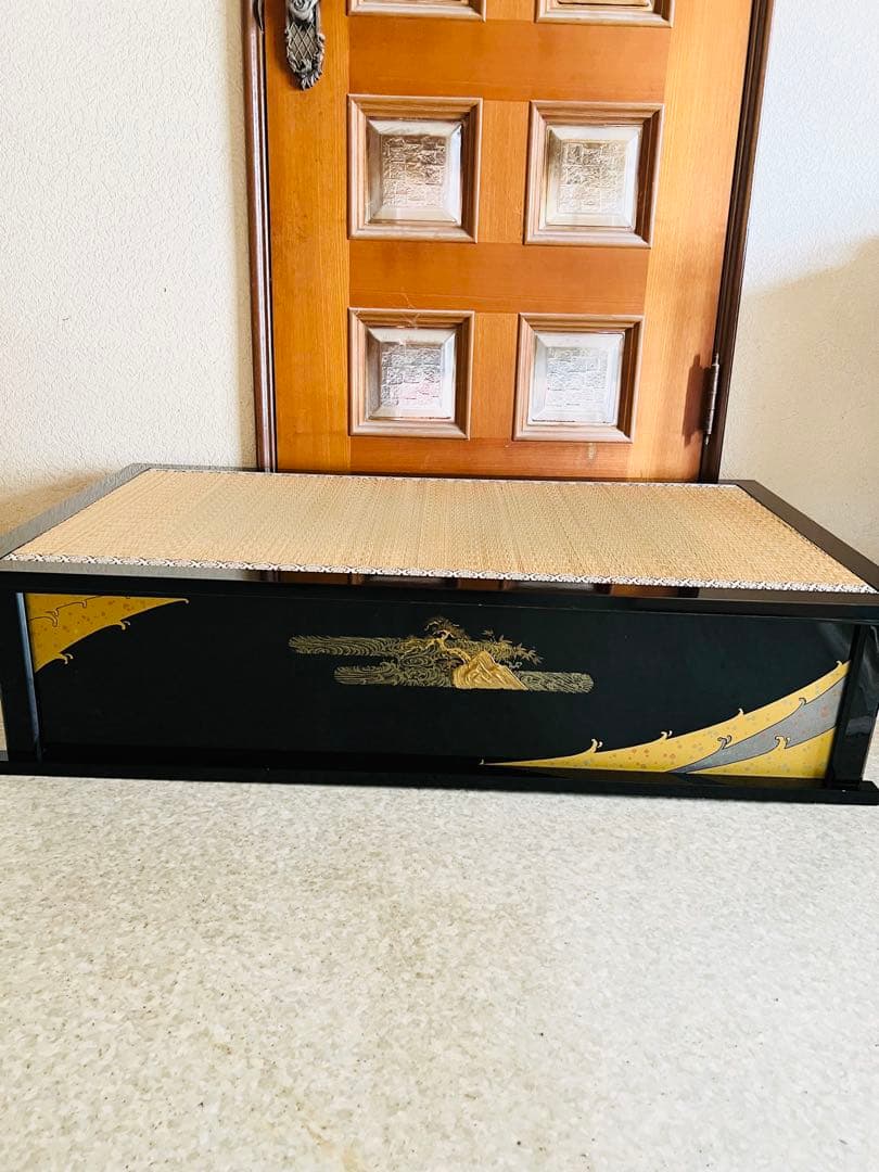 祐月／雛祭り用飾り台(黒塗り)